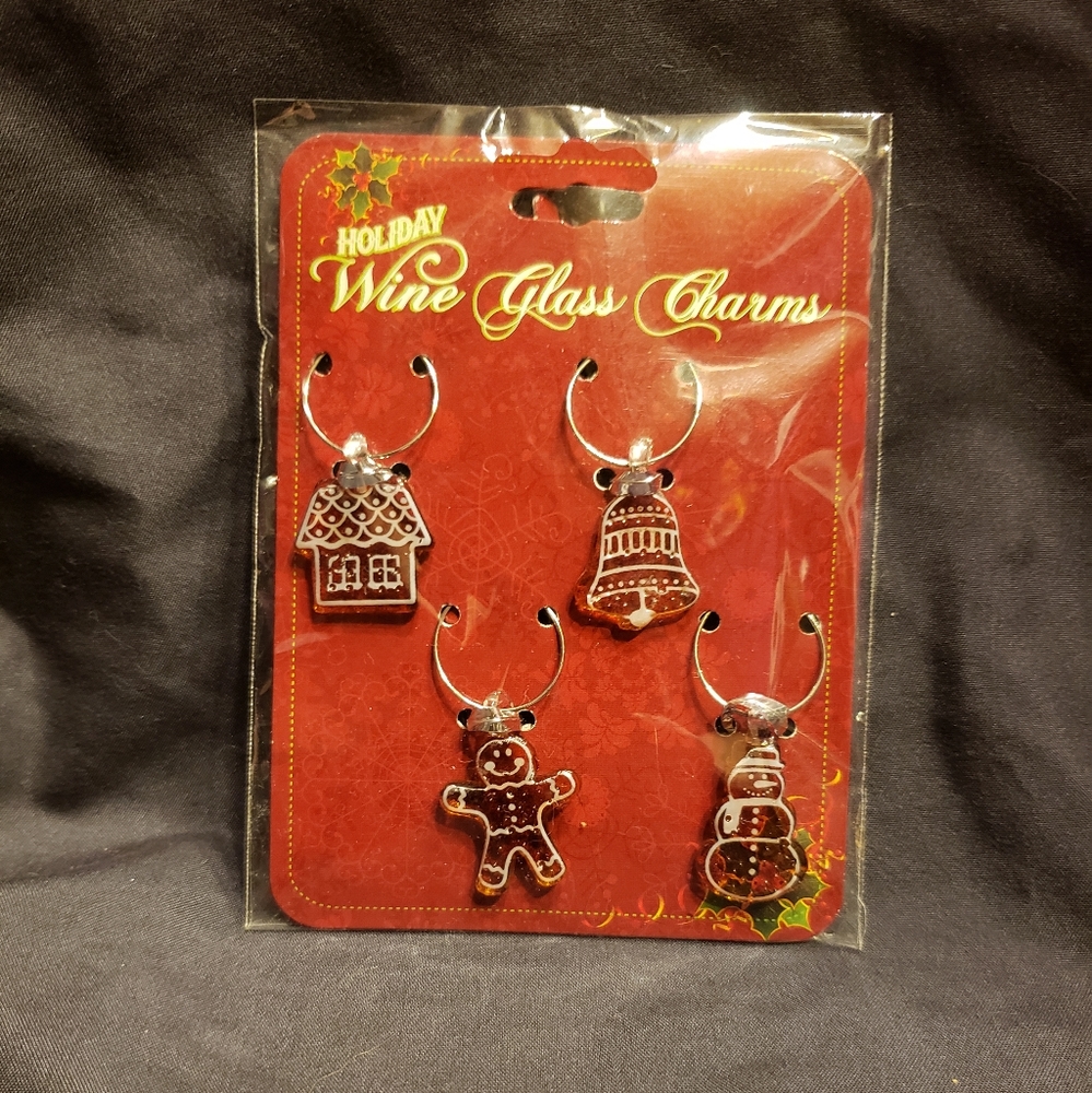 Holiday Wine Glass Charms